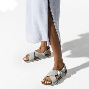 BIRKENSTOCKS Tulum Soft Footbed Suede Leather unisex sandals size 36